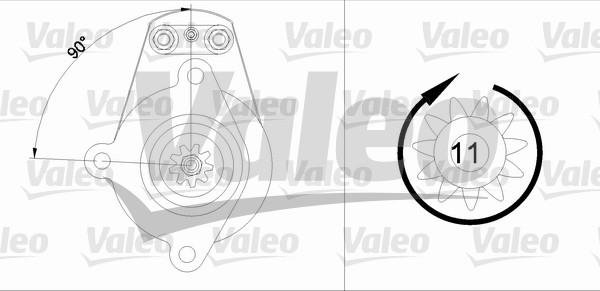 Valeo 455616 - Starteris adetalas.lv