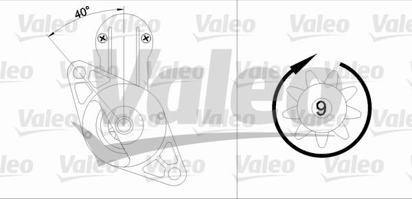 Valeo 455611 - Starteris adetalas.lv