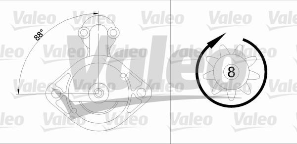 Valeo 455613 - Starteris adetalas.lv