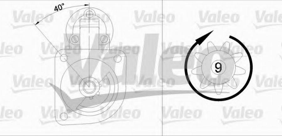 Valeo 455617 - Starteris adetalas.lv