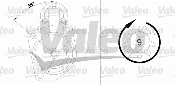 Valeo 455685 - Starteris adetalas.lv