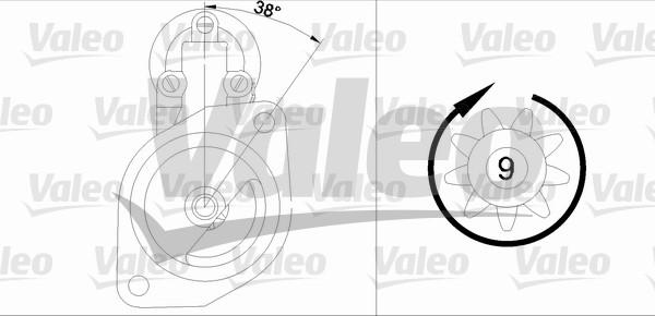 Valeo 455686 - Starteris adetalas.lv