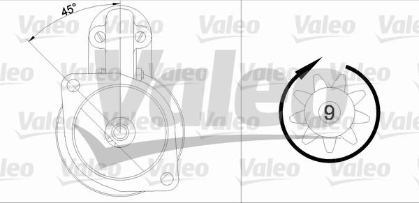 Valeo 455681 - Starteris adetalas.lv