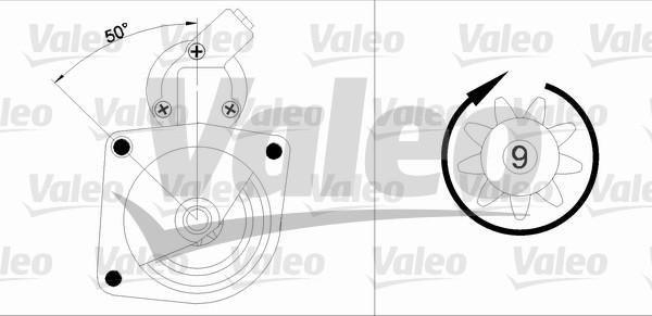 Valeo 455626 - Starteris adetalas.lv