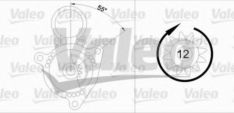 Valeo 455627 - Starteris adetalas.lv