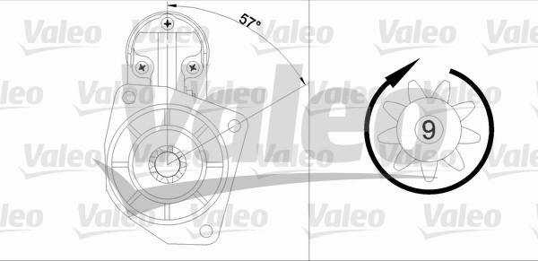 Valeo 455679 - Starteris adetalas.lv