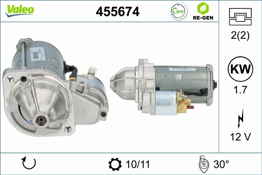 Valeo 455674 - Starteris adetalas.lv