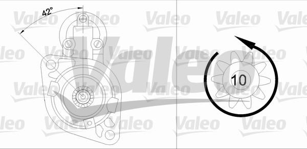 Valeo 455675 - Starteris adetalas.lv