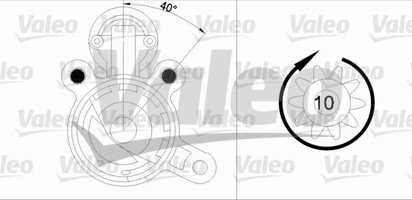 Valeo 455890 - Starteris adetalas.lv