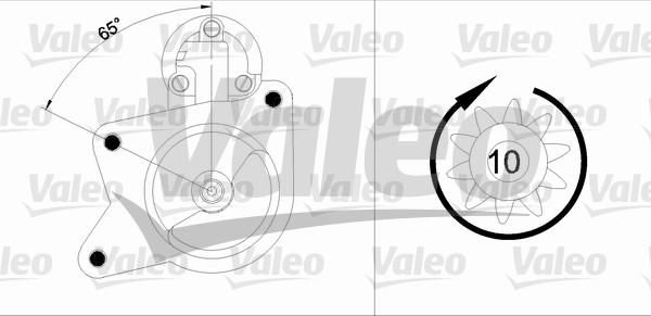 Valeo 455840 - Starteris adetalas.lv