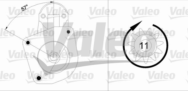 Valeo 455872 - Starteris adetalas.lv