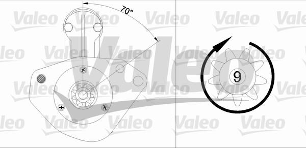 Valeo 455744 - Starteris adetalas.lv