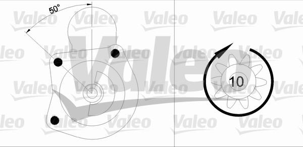 Valeo 455746 - Starteris adetalas.lv