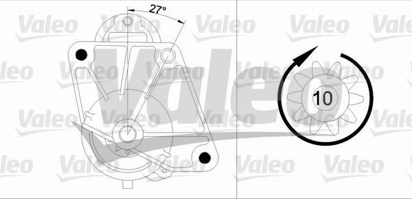 Valeo 455741 - Starteris adetalas.lv