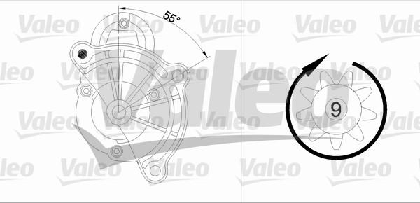 Valeo 455748 - Starteris adetalas.lv