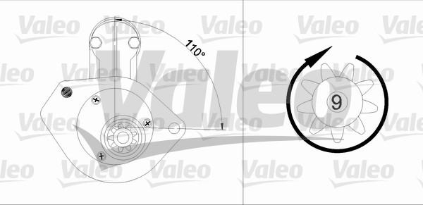 Valeo 455743 - Starteris adetalas.lv