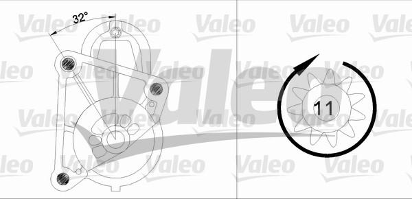 Valeo 455719 - Starteris adetalas.lv