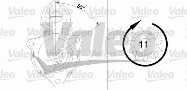 Valeo 455723 - Starteris adetalas.lv