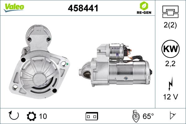 Valeo 458441 - Starteris adetalas.lv