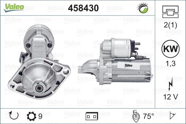 Valeo 458430 - Starteris adetalas.lv