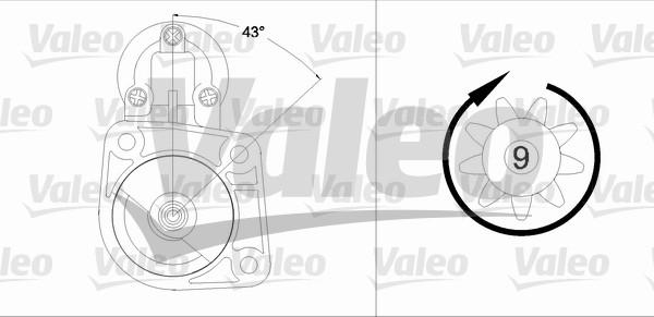 Valeo 458194 - Starteris adetalas.lv