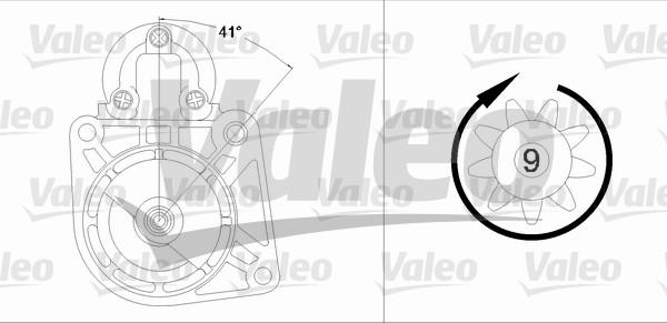 Valeo 458195 - Starteris adetalas.lv