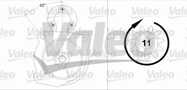 Valeo 458198 - Starteris adetalas.lv