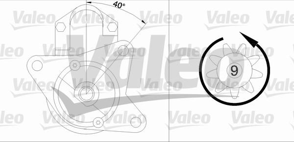 Valeo 458168 - Starteris adetalas.lv