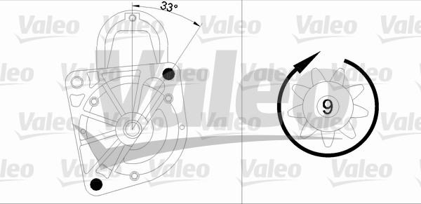 Valeo 458163 - Starteris adetalas.lv