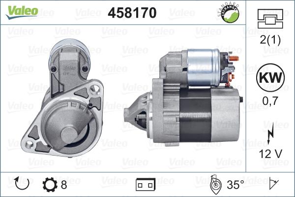 Valeo 458170 - Starteris adetalas.lv