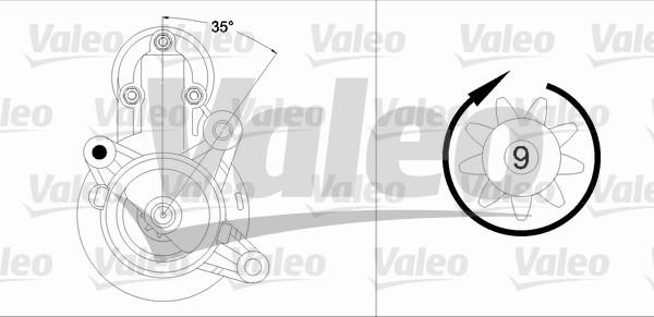 Valeo 458204 - Starteris adetalas.lv