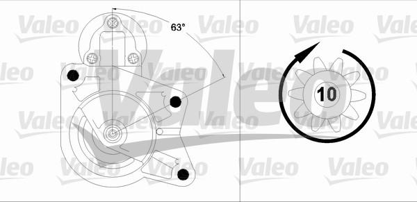 Valeo 458202 - Starteris adetalas.lv