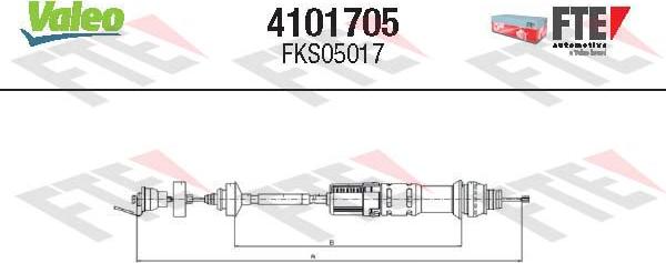 Valeo 4101705 - Trose, Sajūga pievads adetalas.lv