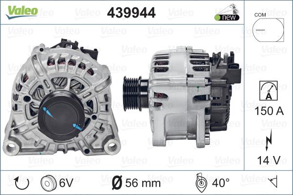 Valeo 439944 - Ģenerators adetalas.lv