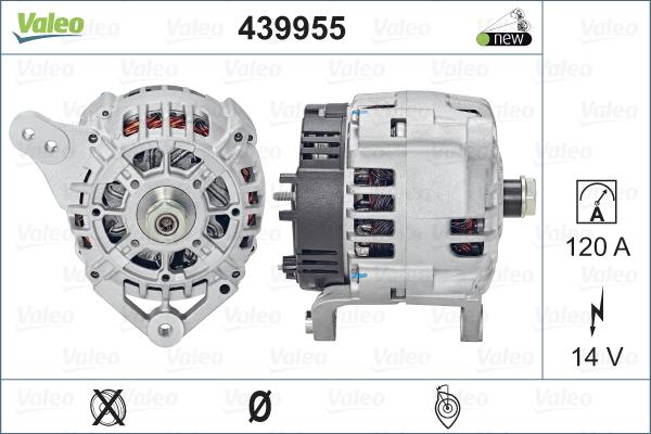 Valeo 439955 - Ģenerators adetalas.lv