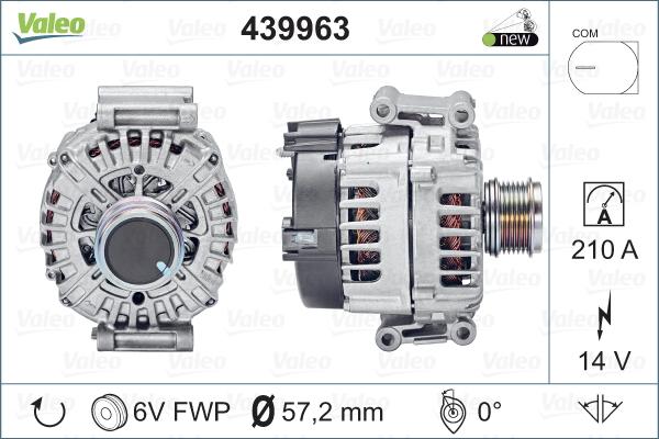 Valeo 439963 - Ģenerators adetalas.lv