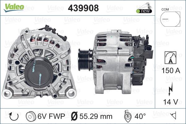 Valeo 439908 - Ģenerators adetalas.lv