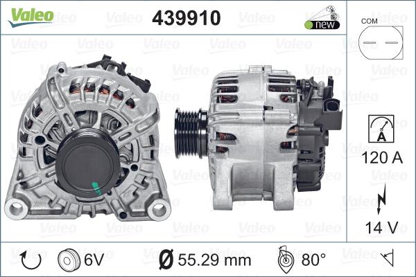 Valeo 439910 - Ģenerators adetalas.lv