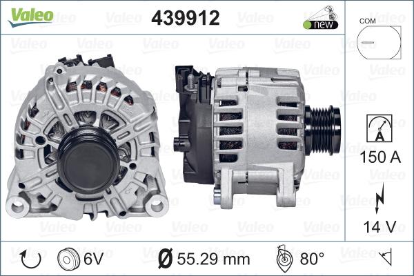 Valeo 439912 - Ģenerators adetalas.lv