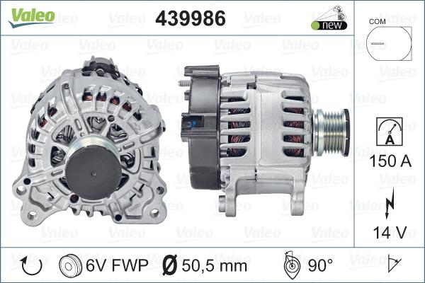 Valeo 439986 - Ģenerators adetalas.lv