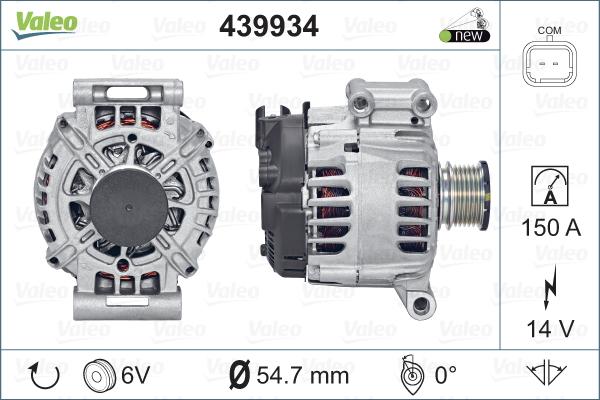 Valeo 439934 - Ģenerators adetalas.lv