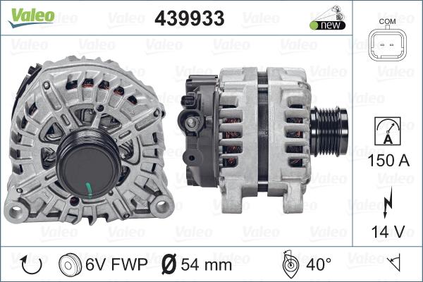 Valeo 439933 - Ģenerators adetalas.lv