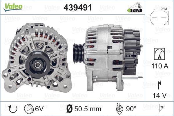 Valeo 439491 - Ģenerators adetalas.lv