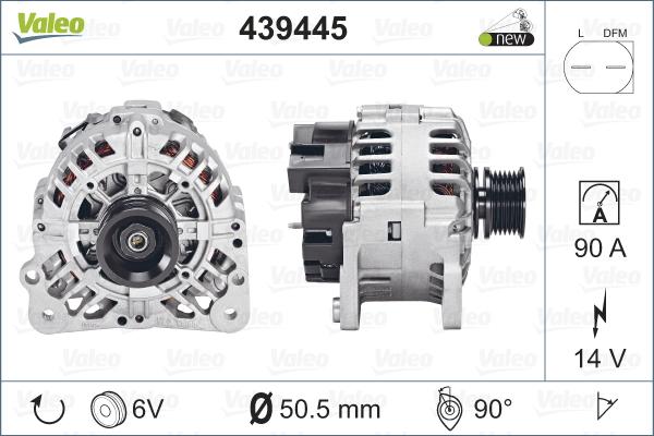 Valeo 439445 - Ģenerators adetalas.lv