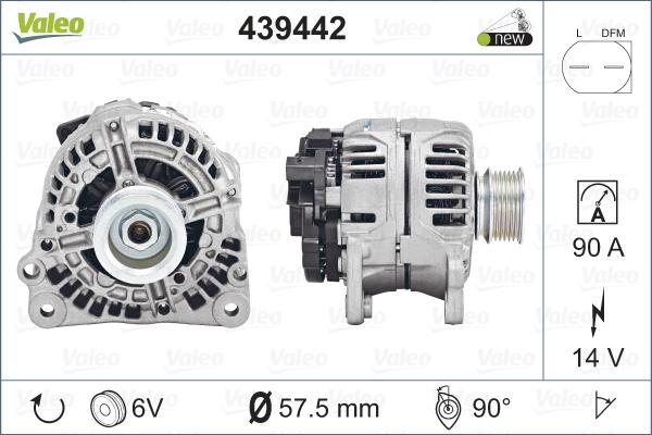 Valeo 439442 - Ģenerators adetalas.lv