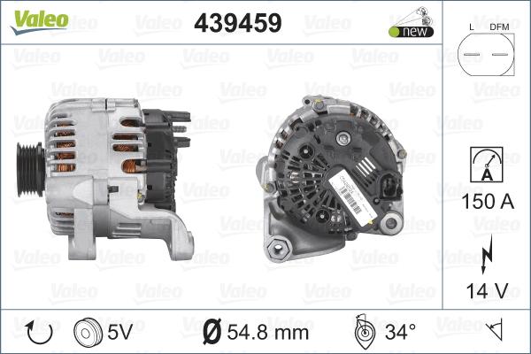 Valeo 439459 - Ģenerators adetalas.lv