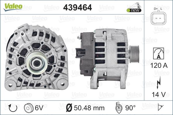 Valeo 439464 - Ģenerators adetalas.lv