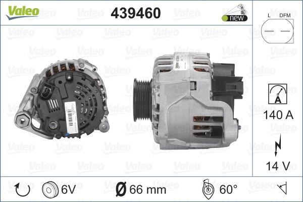 Valeo 439460 - Ģenerators adetalas.lv