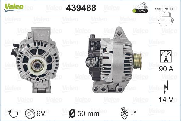 Valeo 439488 - Ģenerators adetalas.lv