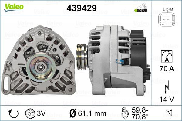 Valeo 439429 - Ģenerators adetalas.lv